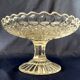 Coupe sur pied ou compotier en cristal moule de baccarat vers 1880