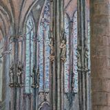 Christian Xapella (1927-2021) - Oil on canvas - Saint Nazaire Cathedral