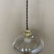 Antique amber glass pendant light