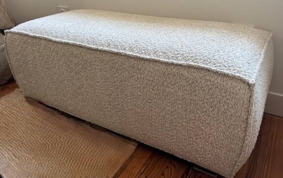 sofa, armchair and pouf