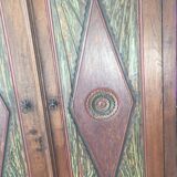 Solid teak wardrobe in Indonesian style, 1900s.