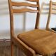 Set of 4 ribbed fabric chairs