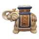 Vintage Ceramic Elephant Statue Plant Table From The 1970s