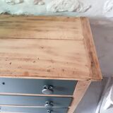 Vintage wood and green dresser