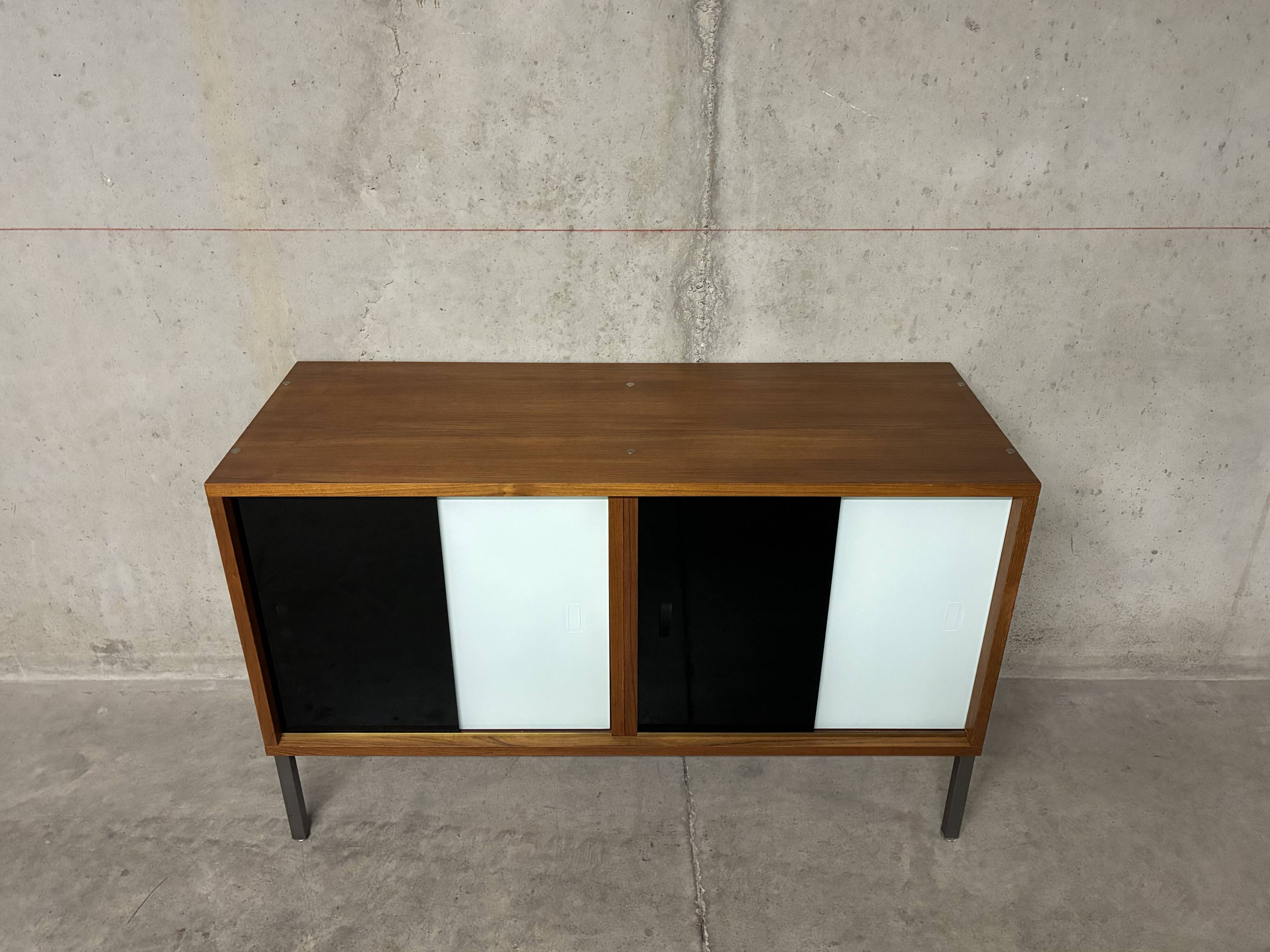Modernist teak enfilade Louis Paolozzi vintage Monopoly from the 1960s.