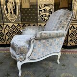 Louis XV style shepherdess armchair