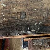 Ancien établi en bois vintage