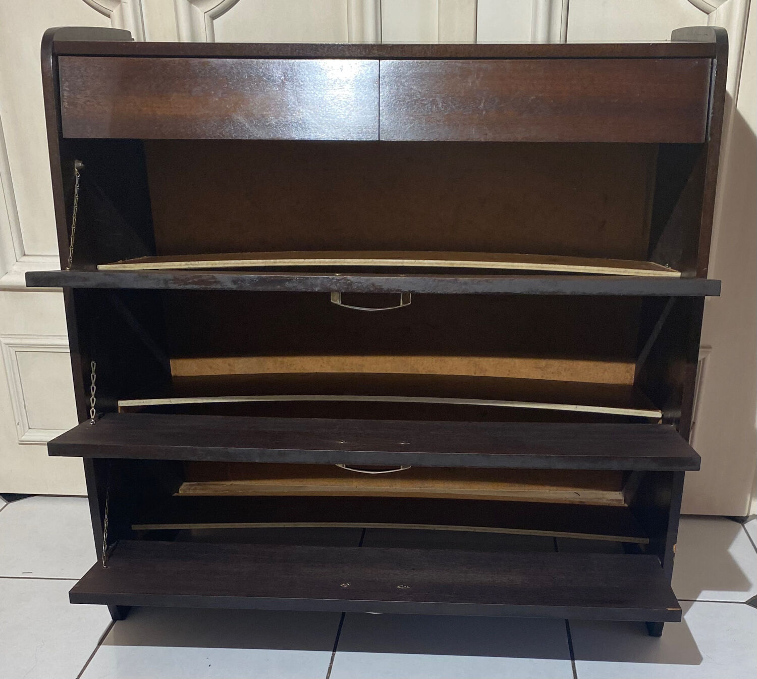 Vintage shoe cabinet