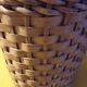 Woven wicker bottle basket. Flower Power. Very good condition.