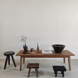 Coffee table in recycled solid teak L:161cm