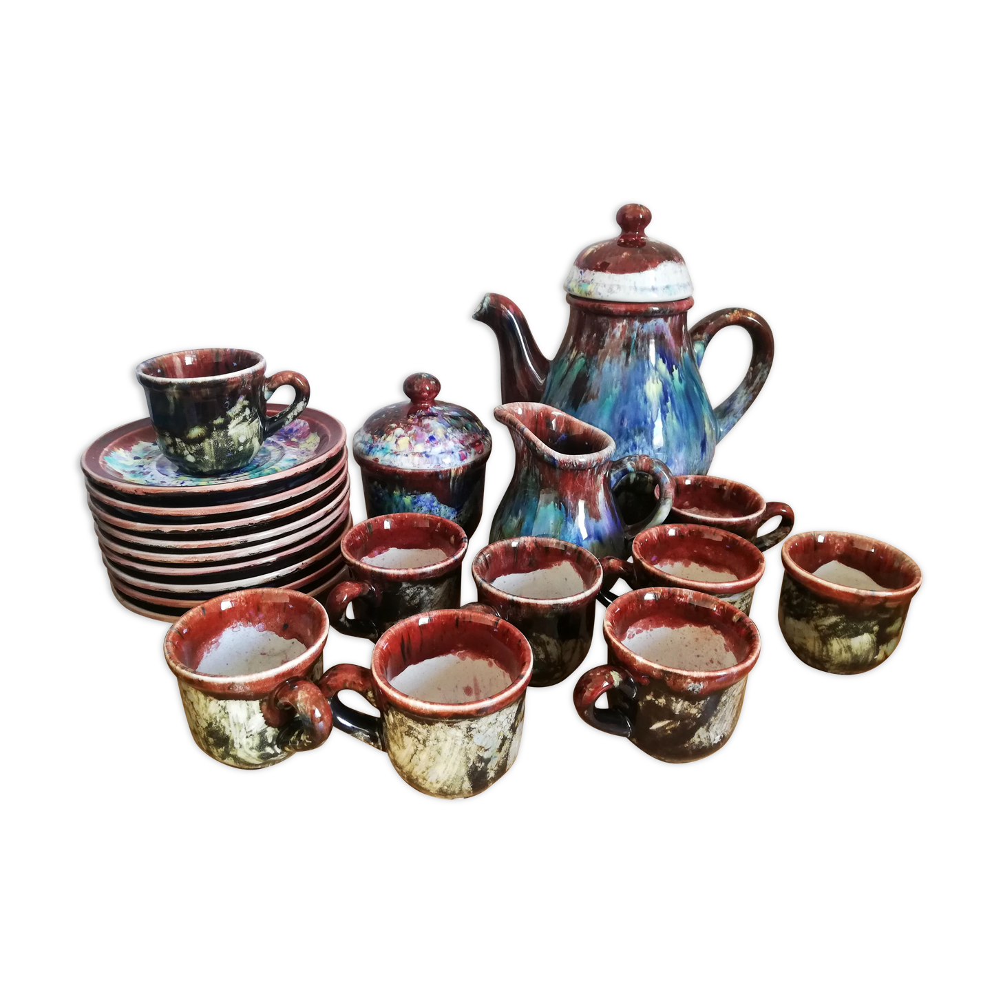Morvan Gaston Gaubier Sandstone Coffee Service