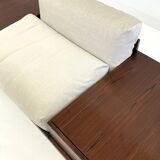 Italian modular sofa with coffee table set in Japandi style