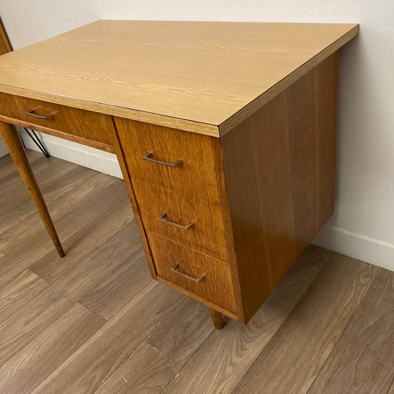 Vintage wood and formica desk