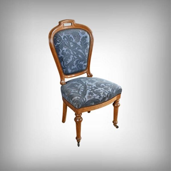 Paire de chaises en chêne, style Louis-Philippe, milieu XXème