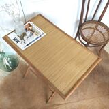 Napoleon III folding table in bamboo wood
