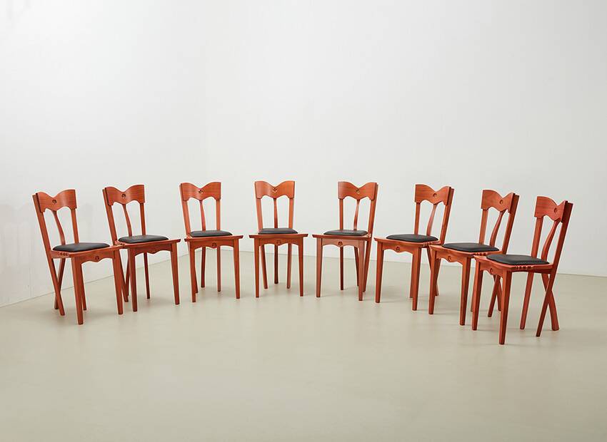 Borek Sipek Set of 8 Dora Dining Chairs for Driade Aleph 1991