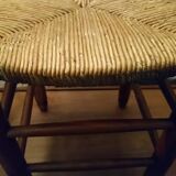 Pair of beech straw stools
