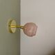 Vinatge tulip wall light in pink CLichy glass