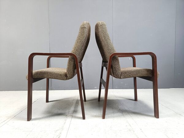 Lot de 8 chaises de salle à manger vintage en bois courbé - 1993