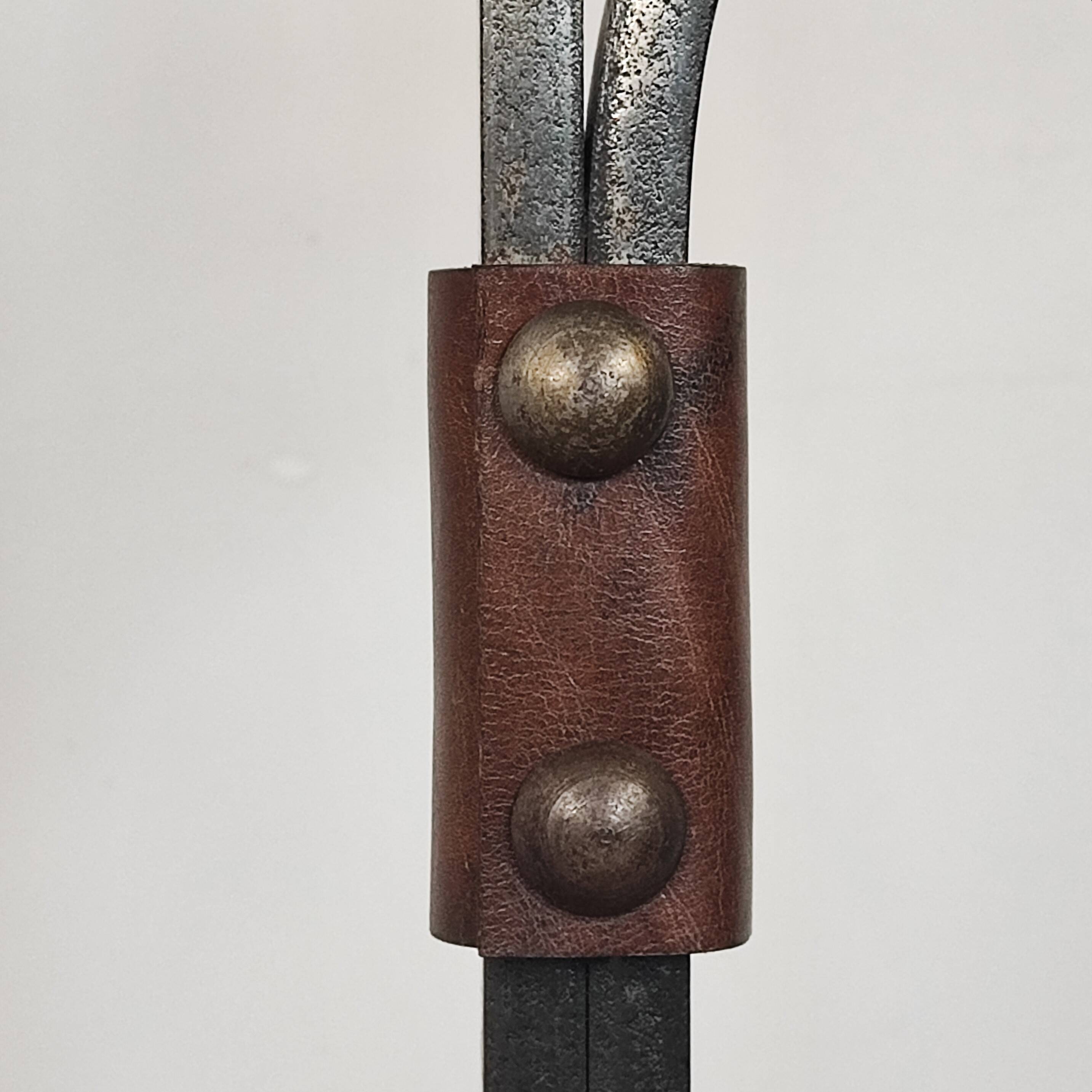 Wrought iron floor lamp Jean-Pierre Ryckaert