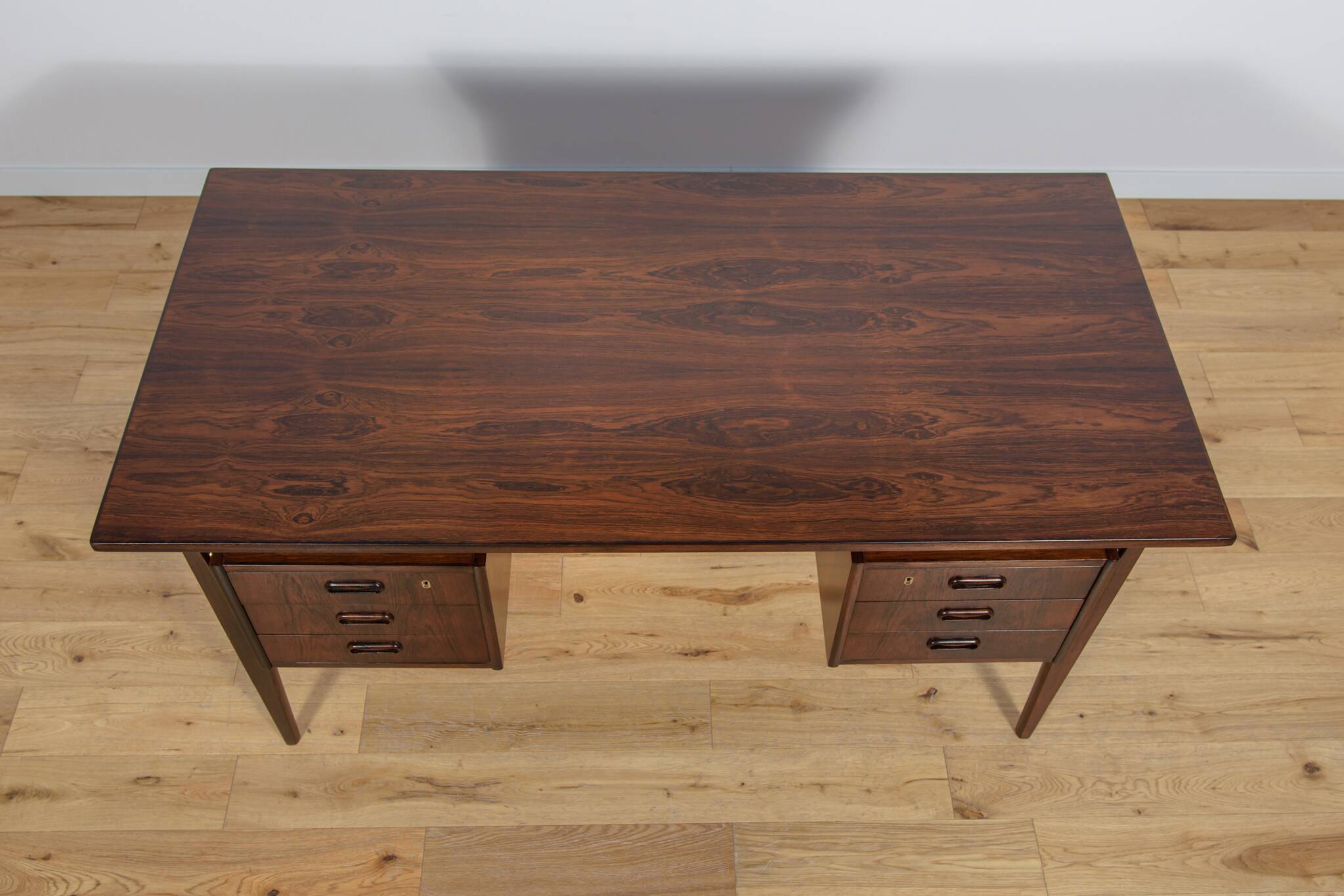 Mid Century Rosewood Desk by Gunnar Nielsen Tibergaard for Tibergaard, 1960s