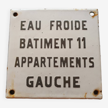 Plaque émaillée ancienne