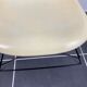 Lounge chair Eames fiber white parchment short back base cat's cradle herman miller vintage 50