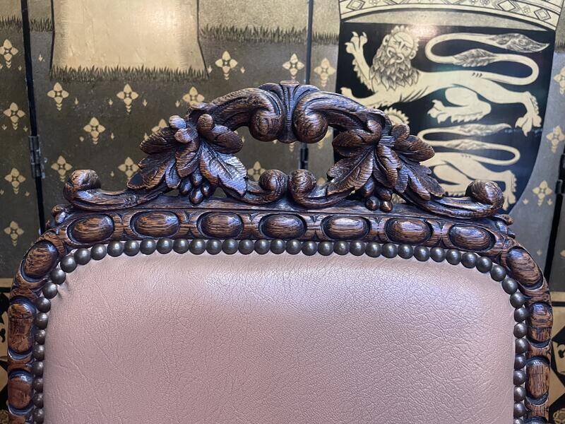 Set of 11 Louis XIII - Renaissance style chairs