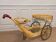 Aldo Tura cream-coloured bar cart, Italy 1960s