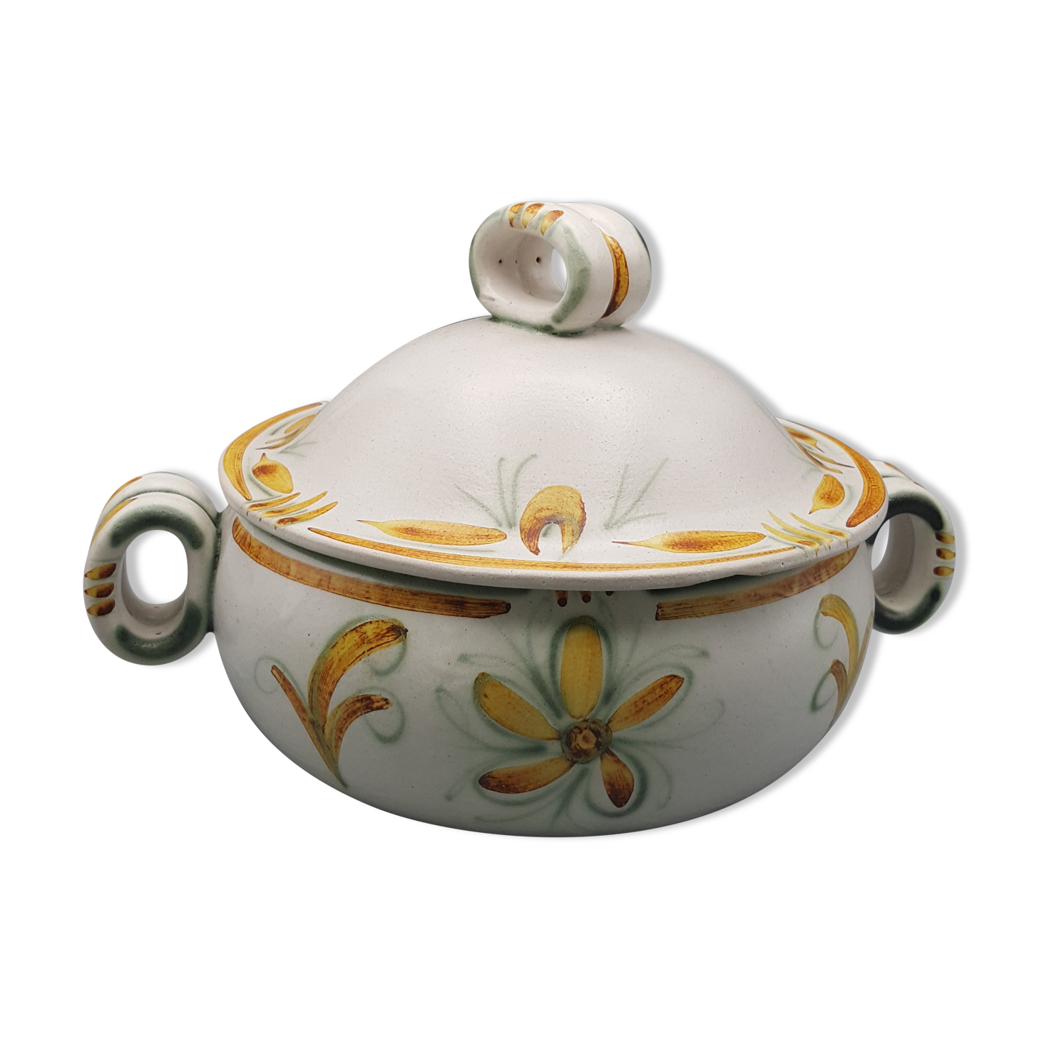 Légumier Céramique Elchinger – Décor Floral, Fabriqué En France