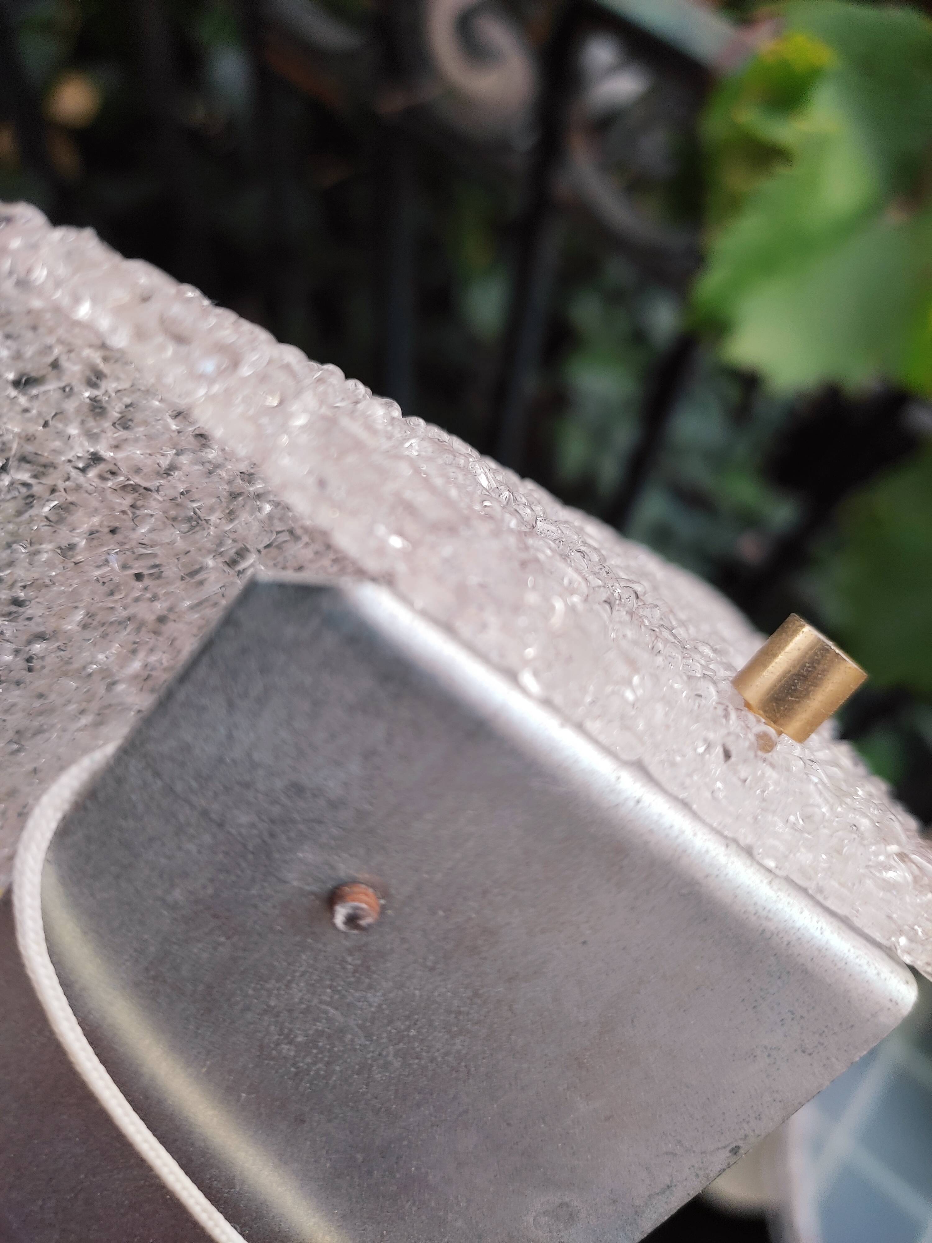 Modernist wall lamp perspex