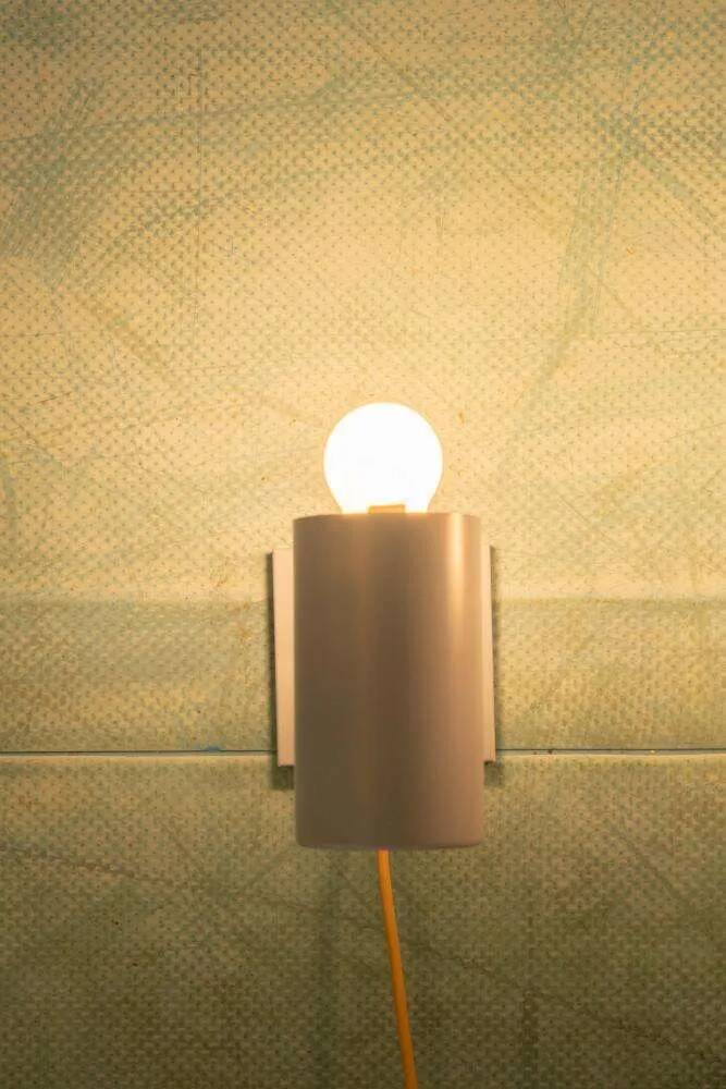 Vintage set of Danish wall lamps Fog&Mørup pastel Jo Hammerborg