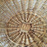 Wicker basket on stand
