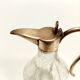 Vintage Brass and Murano Glass Liqueur Decanter or Whiskey Noggin, Italy