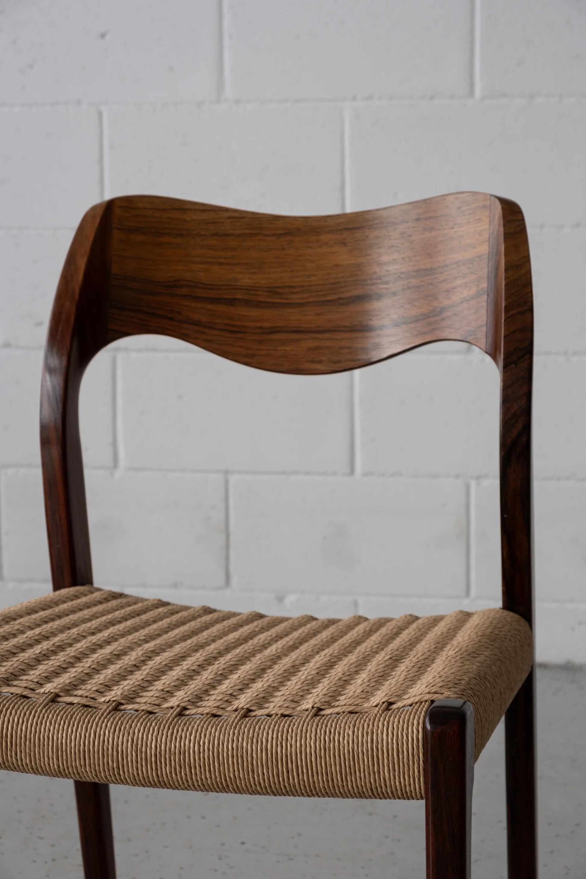 JL Møller dining chairs model 71, rosewood