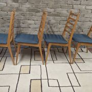 Set of 4 vintage Scandinavian chairs from the 1960s.