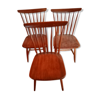 Trois chaises scandinaves Akerblom