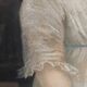 Old pastel portrait on canvas of a young noble, signed and dated 1899 on the back, gilt frame.
