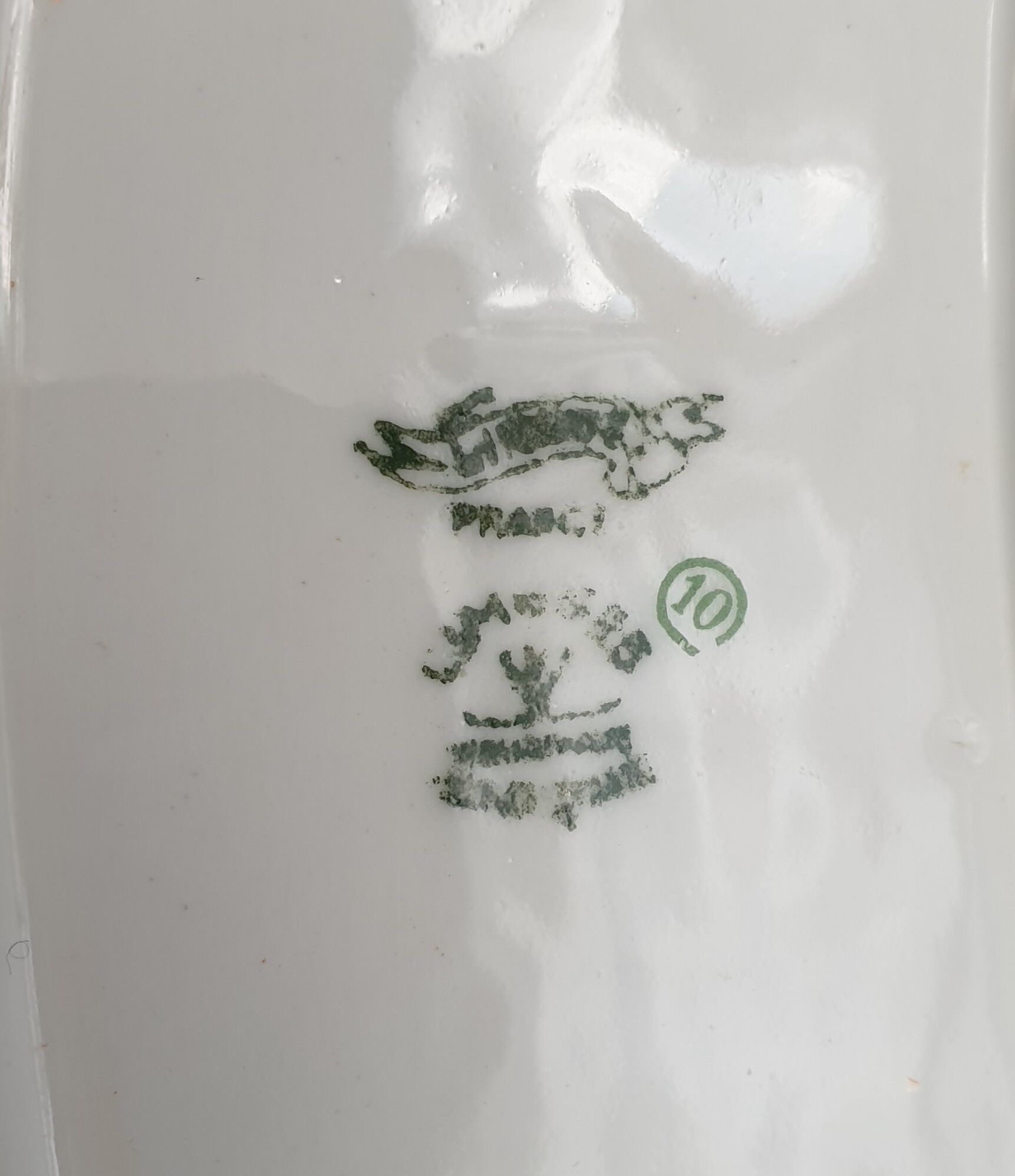 Large oval porcelain dish from Limoges