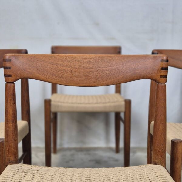 Prix pour 2 chaises ! H.W. Klein, Bramin vintage danois en papercord neuf.