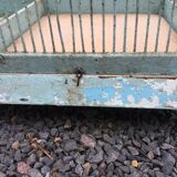 Old wooden and metal birdcage