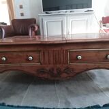 Solid cherry bar coffee table