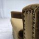1970s, Danish armchair, green furniture velour, ash wood legs.