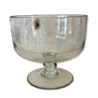 Large blown glass bowl from La Rochère