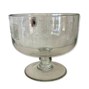 Large blown glass bowl from La Rochère