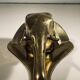 Door knocker / wall paperweight, bronze elephant sculpture