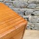 Vintage chest of drawers with leather handles – 1950s/60s