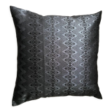 Glossy black Kachin cushion 50x50 cm