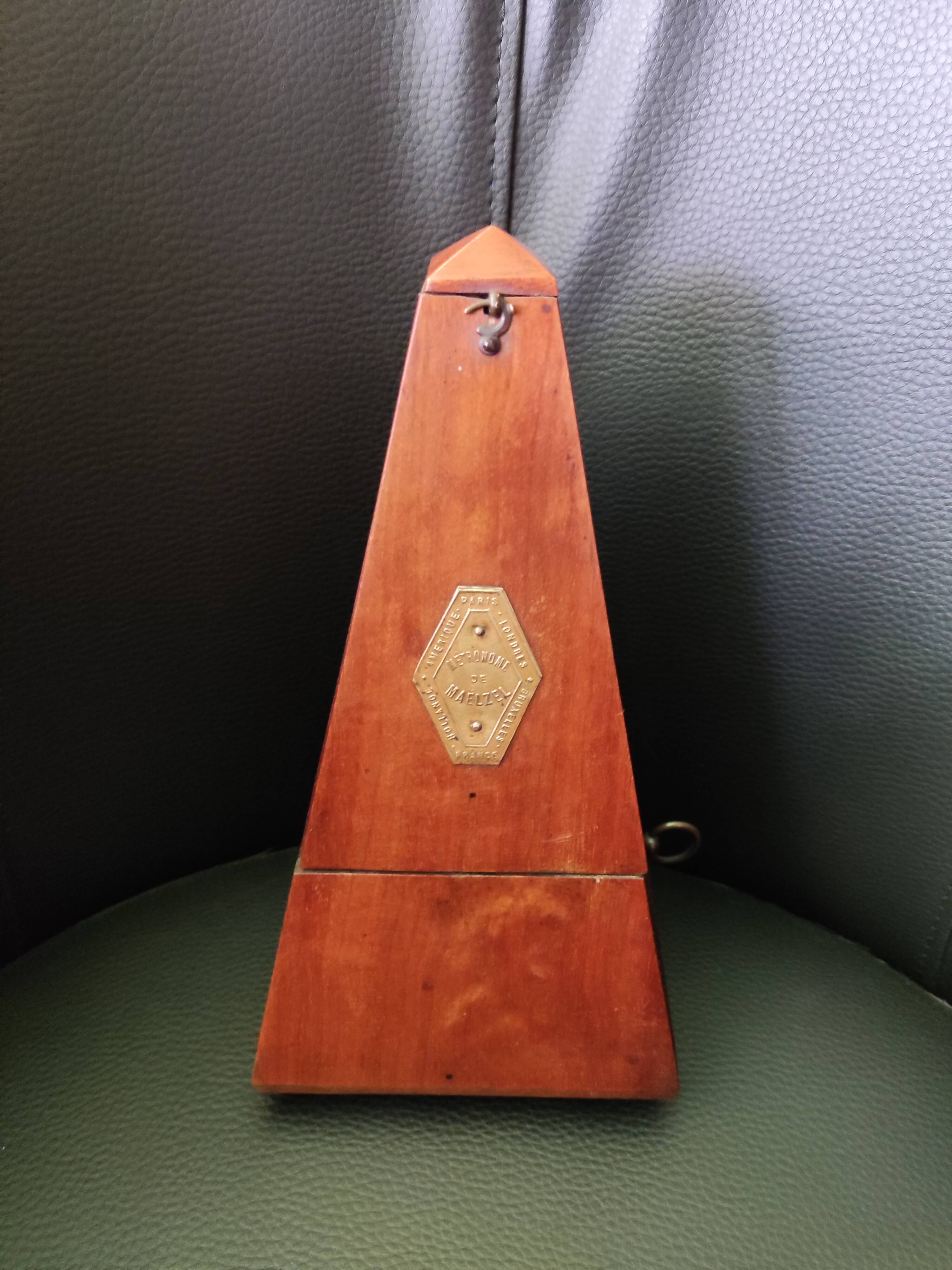 Mahogany wood metronome