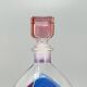 1970s Stunning Decanter or Decorative Bottle by Luigi Bormioli. Made in Ita